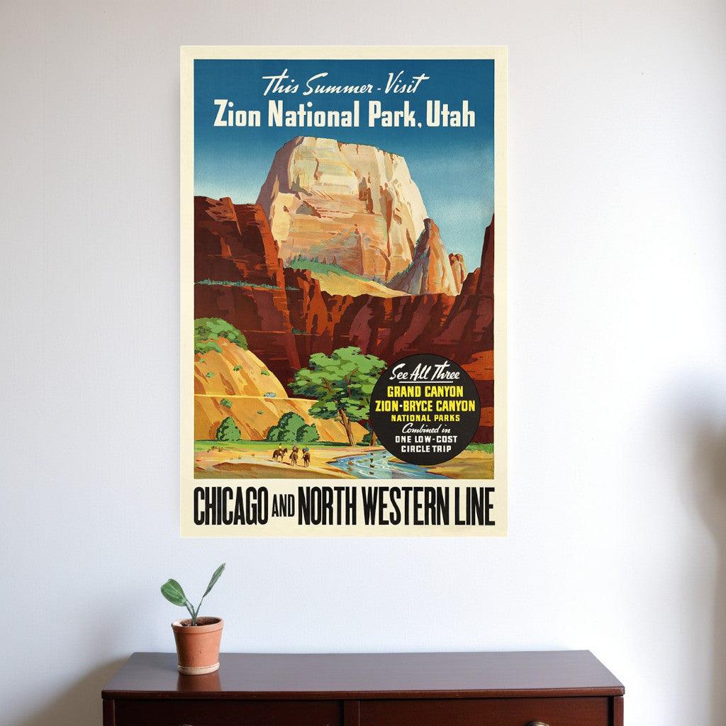 Zion National Utah Unframed Print Wall Art