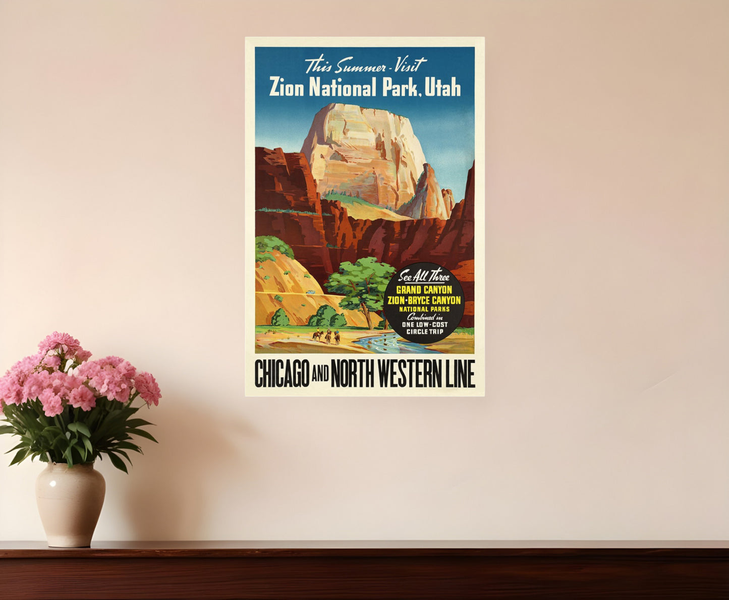 Zion National Utah Unframed Print Wall Art