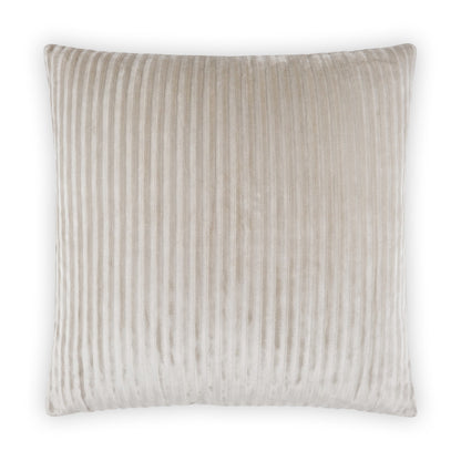 D.V. KAP HOME   24" x 24" Hayworth Pillow - Ecru Solid, Stripes, Transitional    - 3945-E-2424
