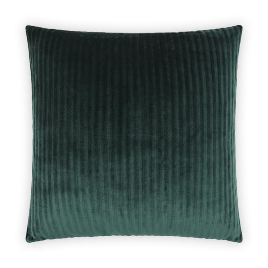 D.V. KAP HOME   24" x 24" Hayworth Pillow - Hunter Solid, Stripes, Transitional    - 3945-H-2424