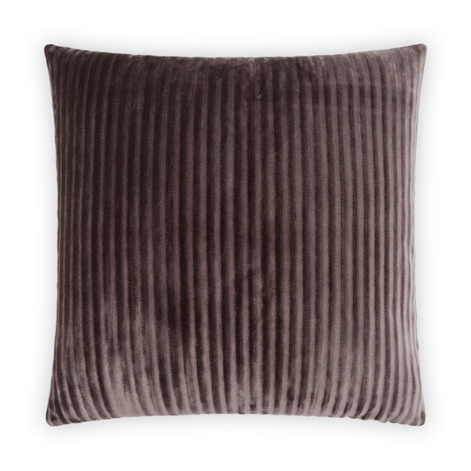 D.V. KAP HOME   24" x 24" Hayworth Pillow - Mauve Solid, Stripes, Transitional    - 3945-M-2424