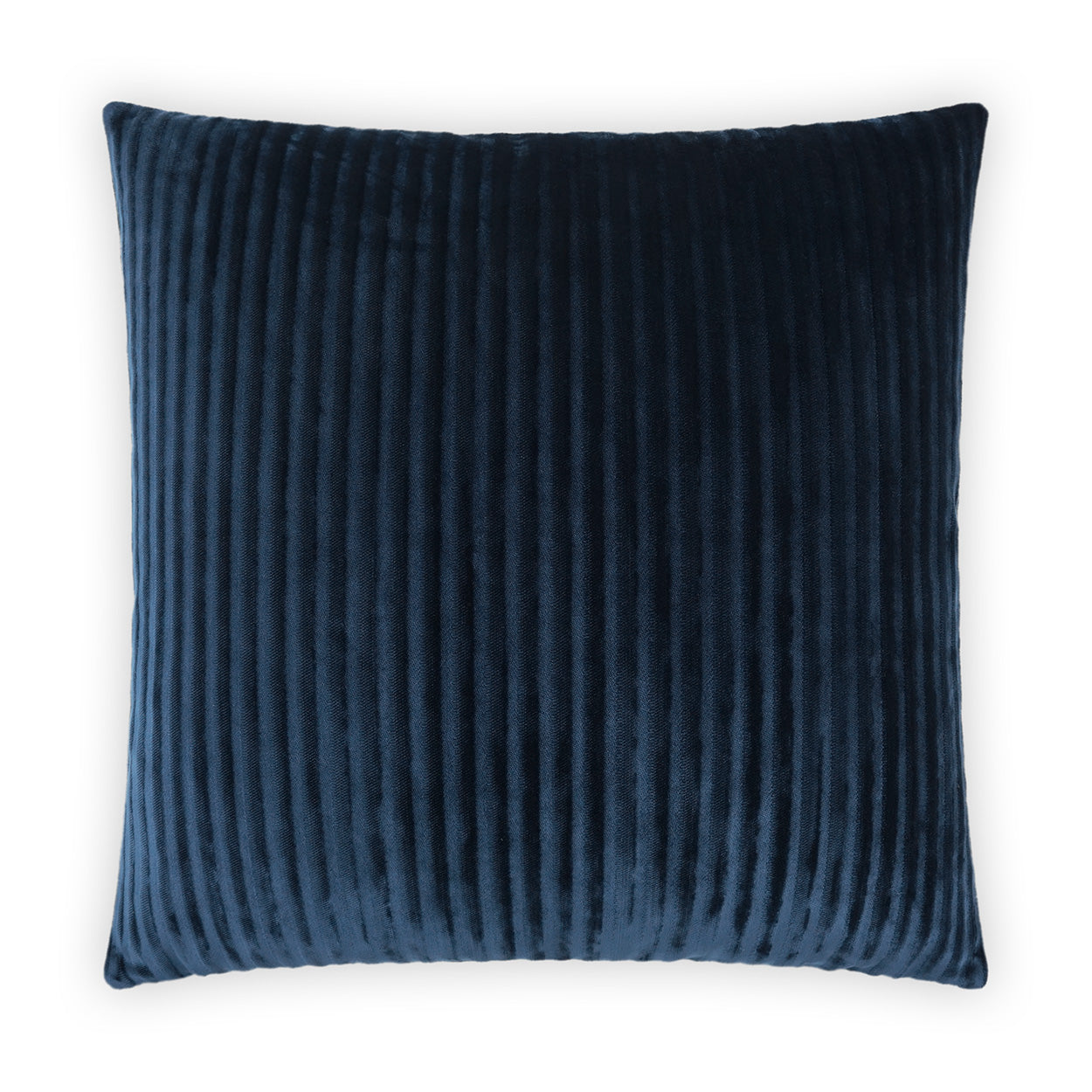 D.V. KAP HOME   24" x 24" Hayworth Pillow - Royal Solid, Stripes, Transitional    - 3945-R-2424