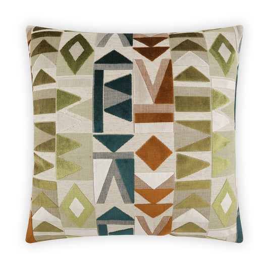 D.V. KAP HOME   24" x 24" Traydon Pillow - Woodland Geometric, Modern    - 3946-W-2424