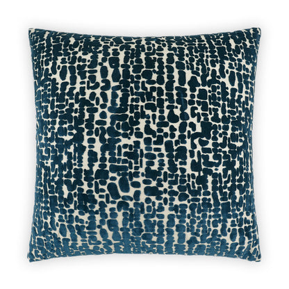 D.V. KAP HOME   24" x 24" Leah Pillow - Lapis Modern, Abstract    - 3948-L-2424