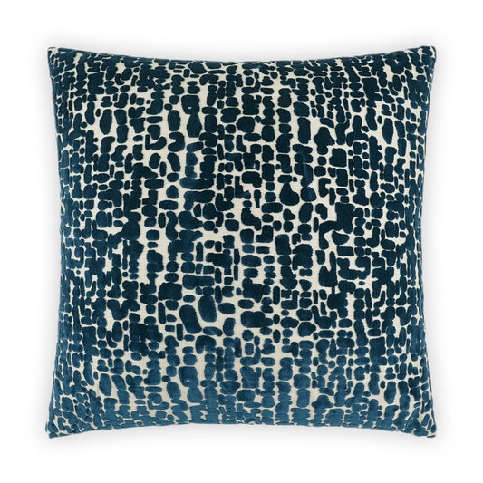 D.V. KAP HOME   24" x 24" Leah Pillow - Lapis Modern, Abstract    - 3948-L-2424