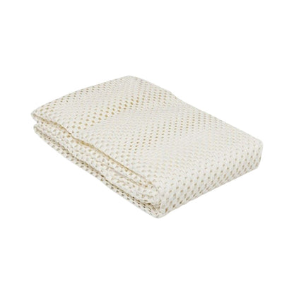 4' x 6' Ivory Striped Weave Non Slip Rug Pad