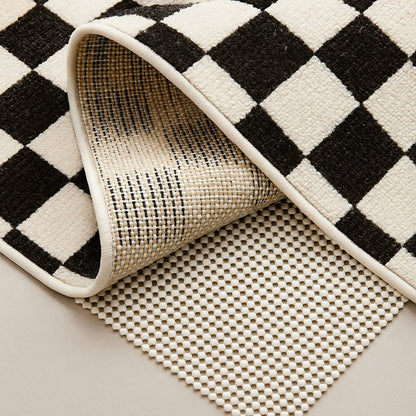 2' x 8' Ivory Striped Weave Non Slip Rug Pad