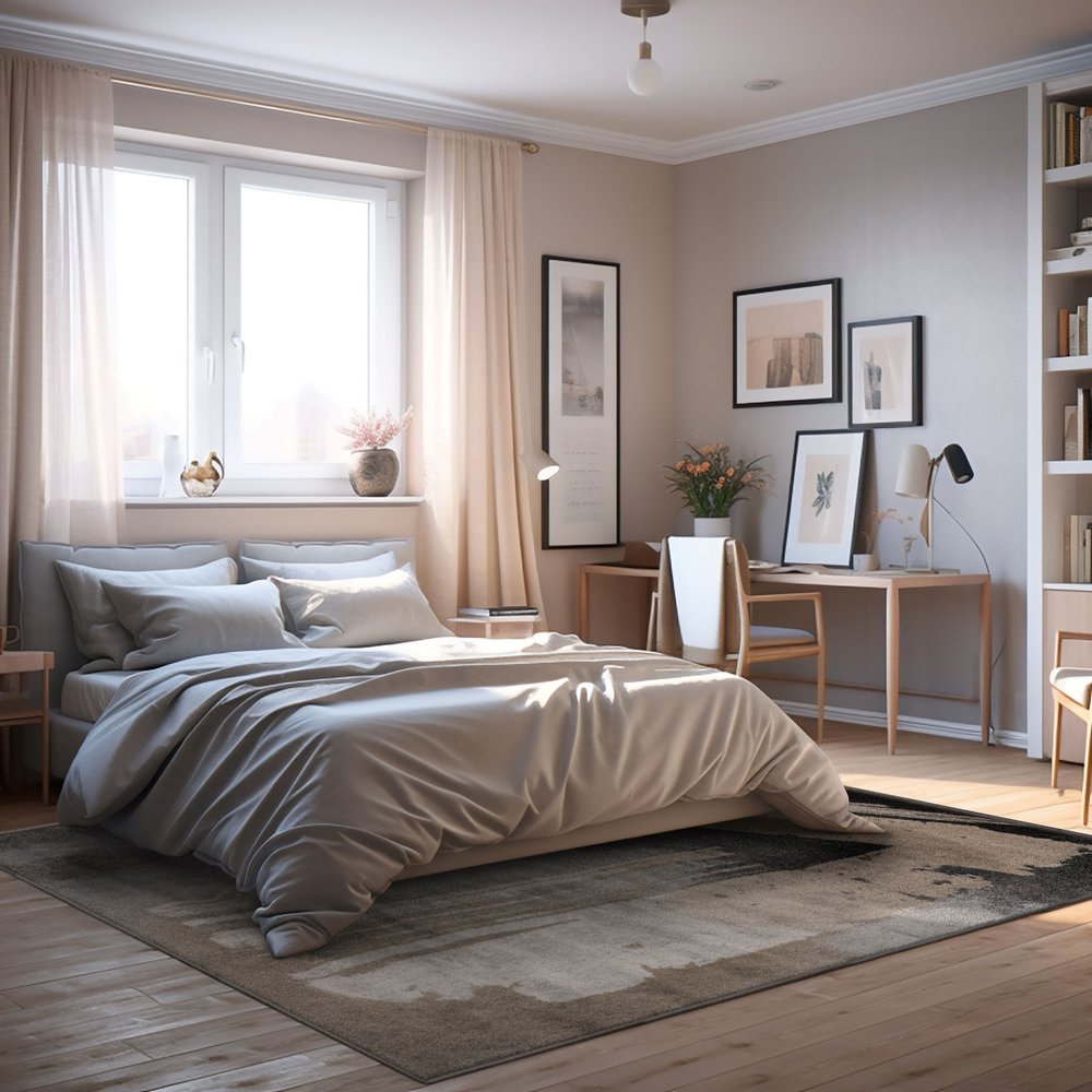 8' X 10' Gray Abstract Power Loom Area Rug