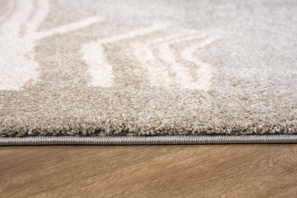 8' X 10' Gray Abstract Power Loom Area Rug