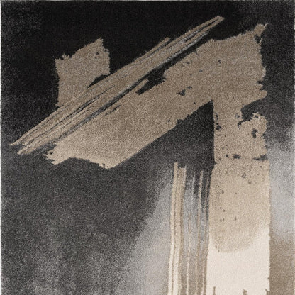 8' X 10' Gray Abstract Power Loom Area Rug