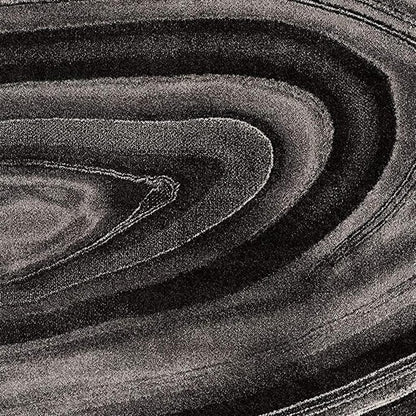 5' X 8' Dark Gray Abstract Illusional Area Rug