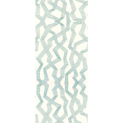 KRAVET BASICS EMBROIDERY GEOMETRIC IVORY,LIGHT BLUE,   - 3949.15.0