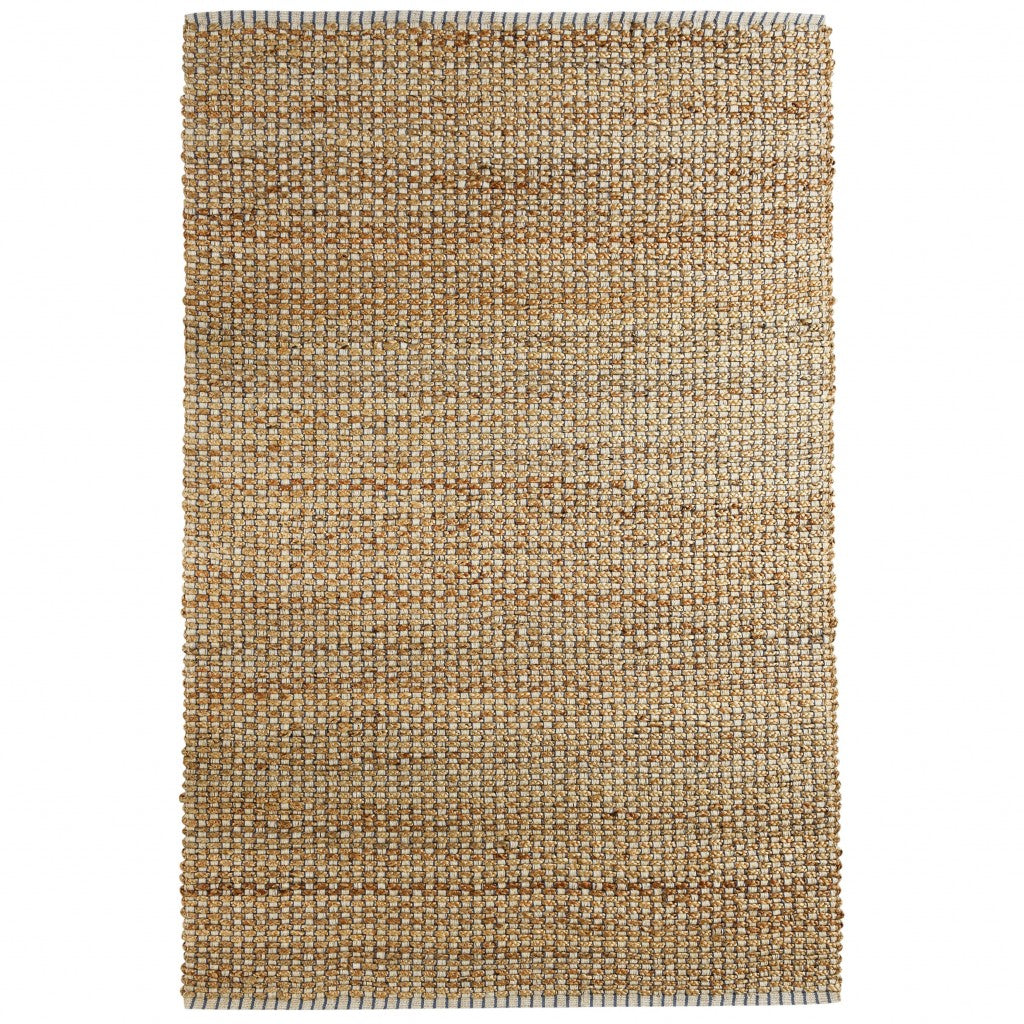 5' X 8' Natural Hand Woven Area Rug