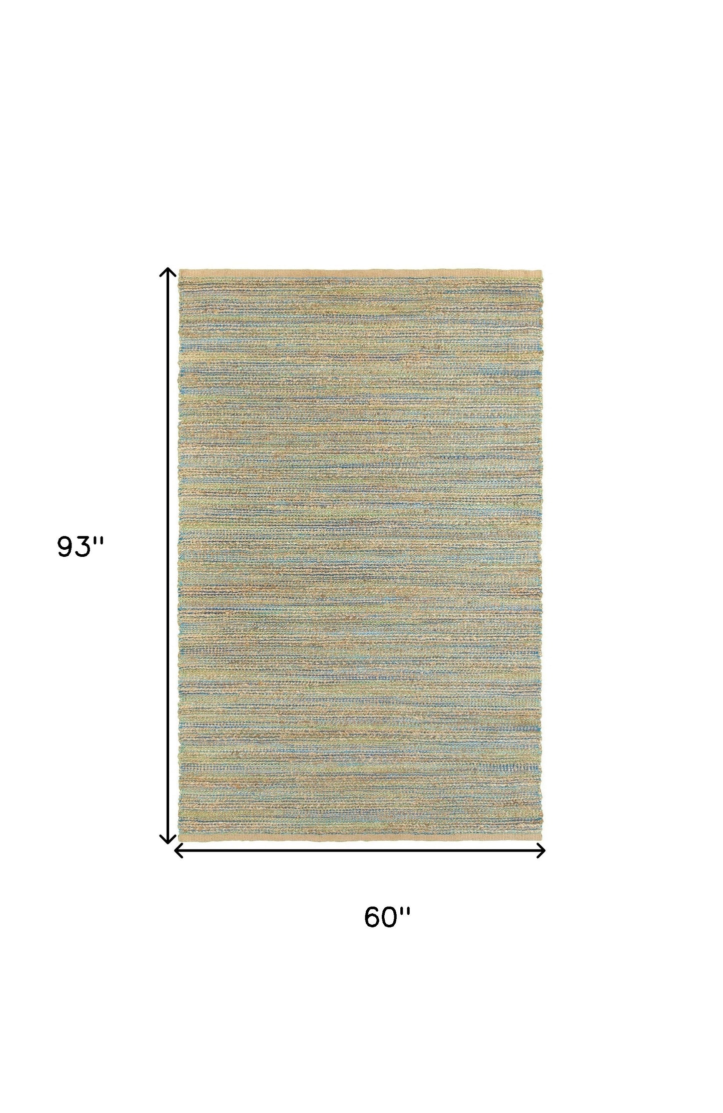 8' X 10' Multitoned Braided Jute Area Rug