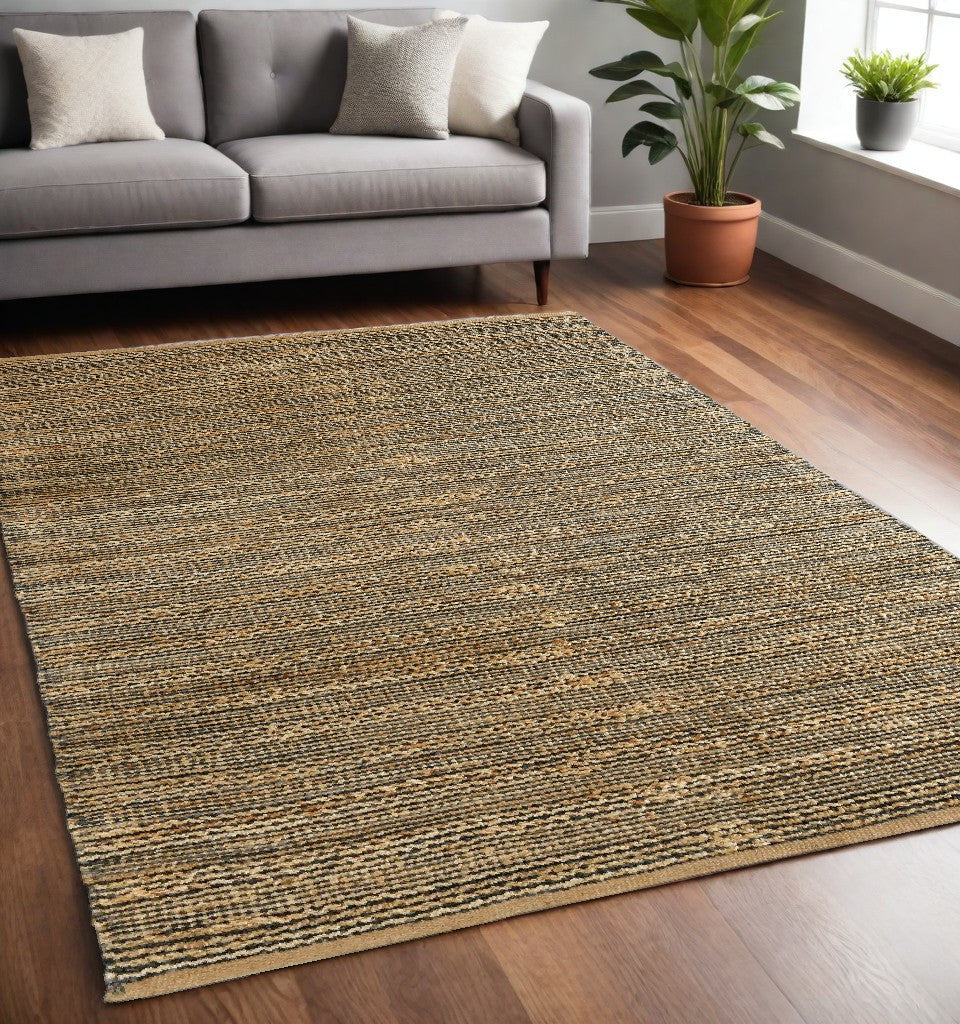 8' X 10' Natural Hand Woven Area Rug