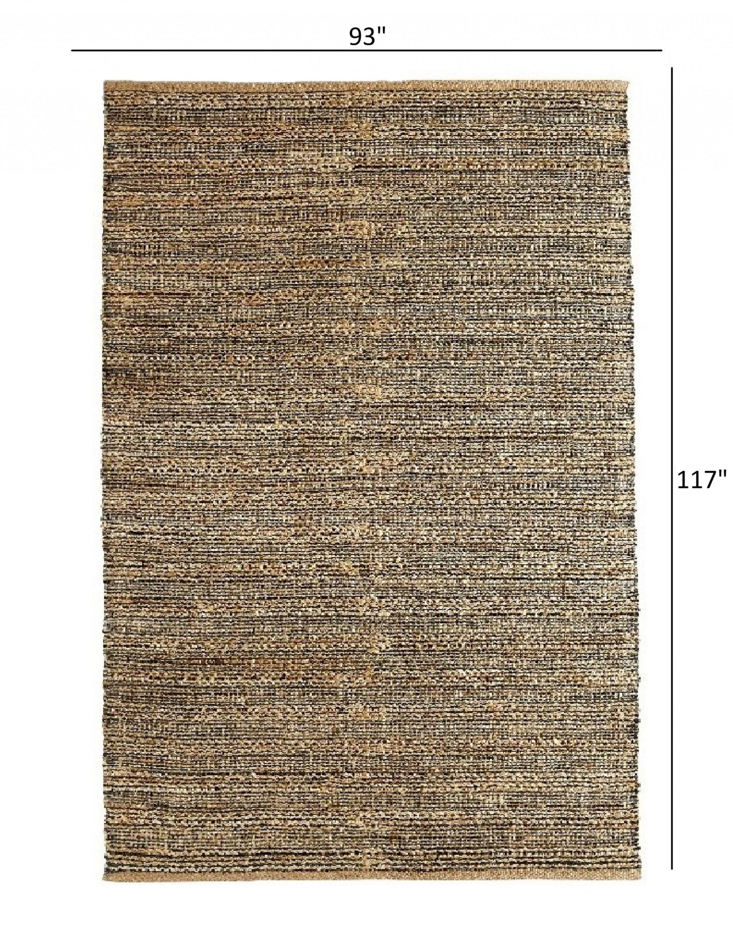 5' x 8' Natural Hand Woven Area Rug