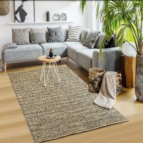 8' X 10' Natural Hand Woven Area Rug