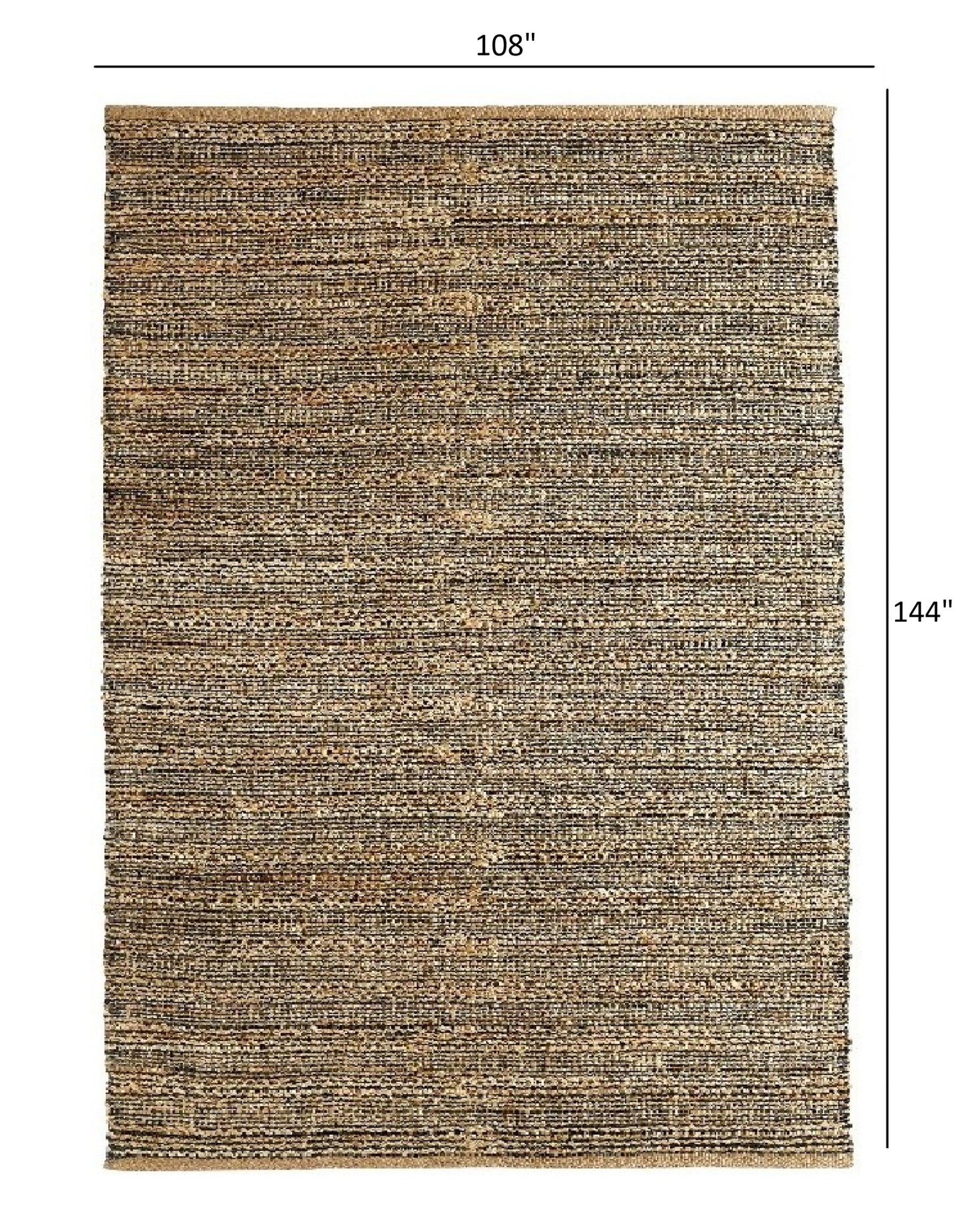 8' X 10' Natural Hand Woven Area Rug