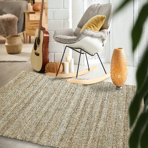 9' X 12' Natural Hand Woven Area Rug