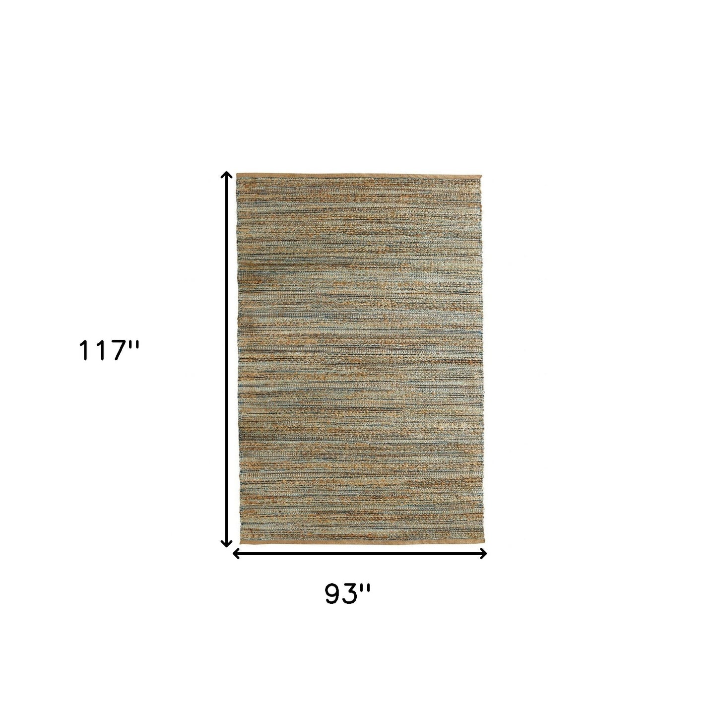 8' X 10' Natural Hand Woven Area Rug