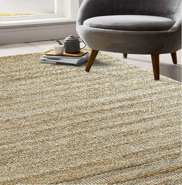 9' X 12' Natural Hand Woven Area Rug