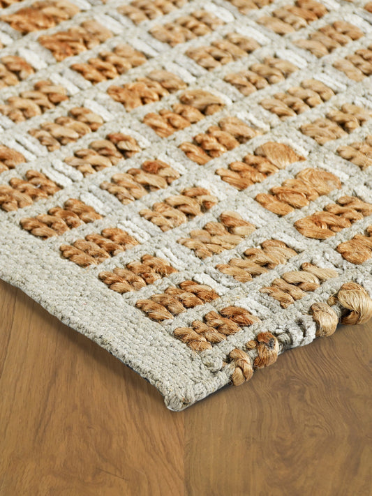 5' X 8' Natural Hand Woven Area Rug