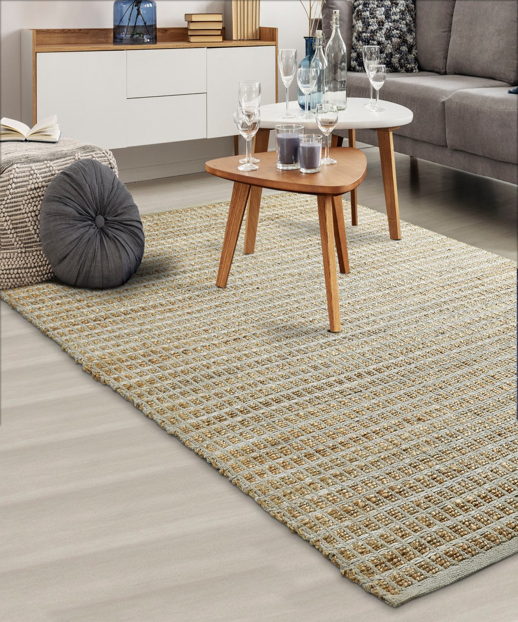 5' X 8' Natural Hand Woven Area Rug