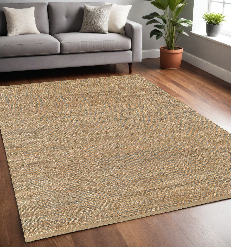 8' X 10' Natural Hand Woven Area Rug