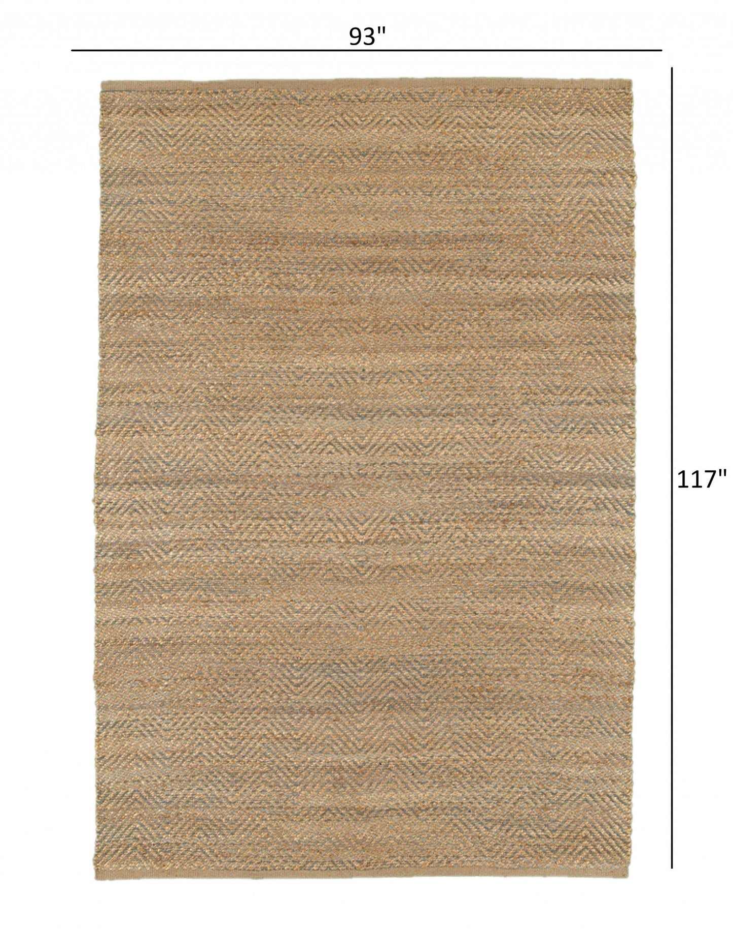 8' X 10' Natural Hand Woven Area Rug