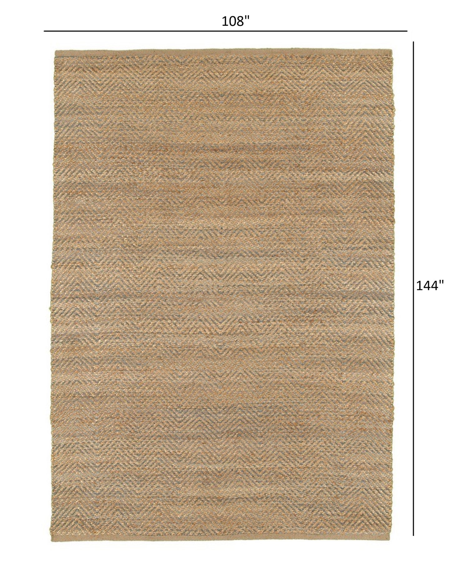 8' X 10' Natural Hand Woven Area Rug