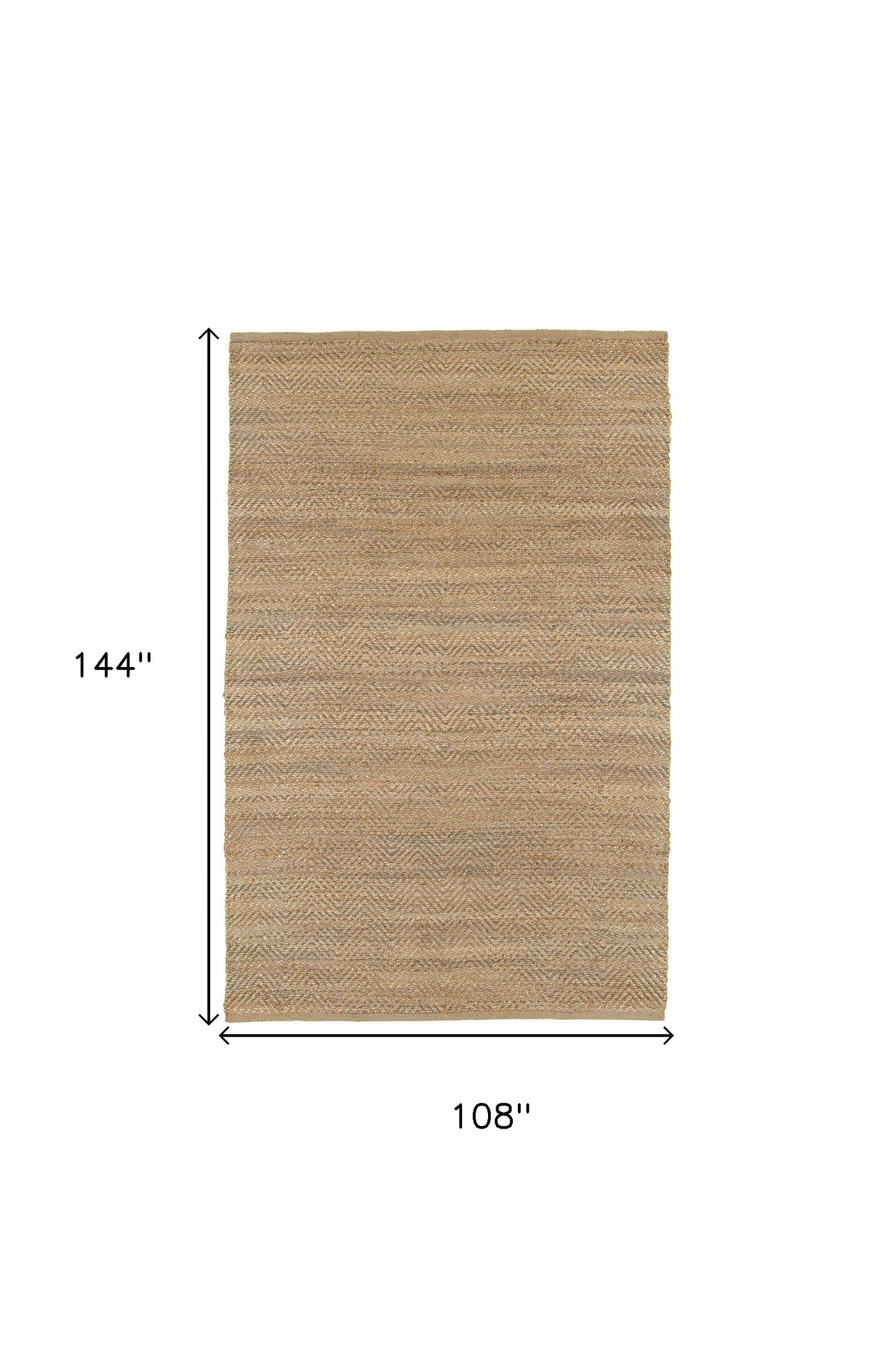 8' X 10' Natural Hand Woven Area Rug