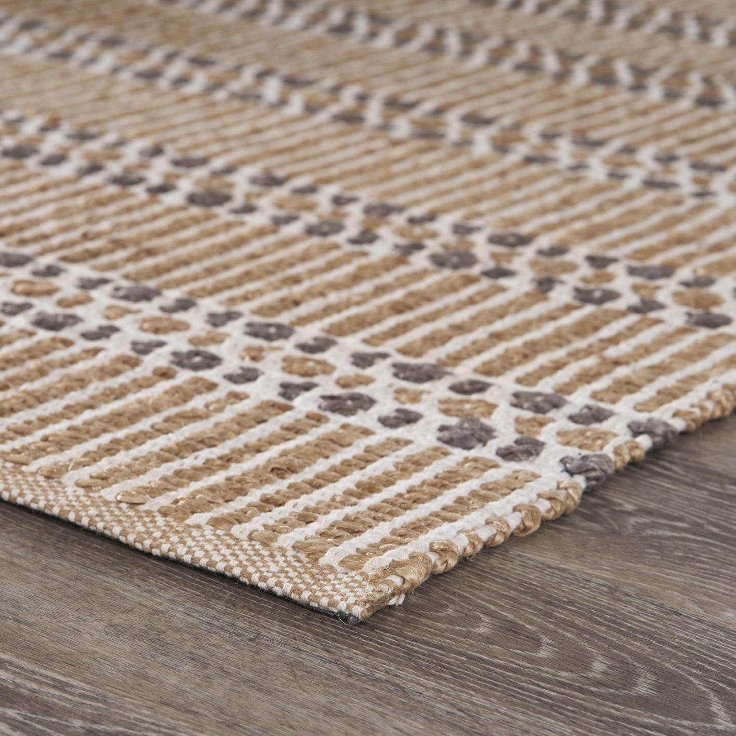 5' X 8' Natural Hand Woven Area Rug