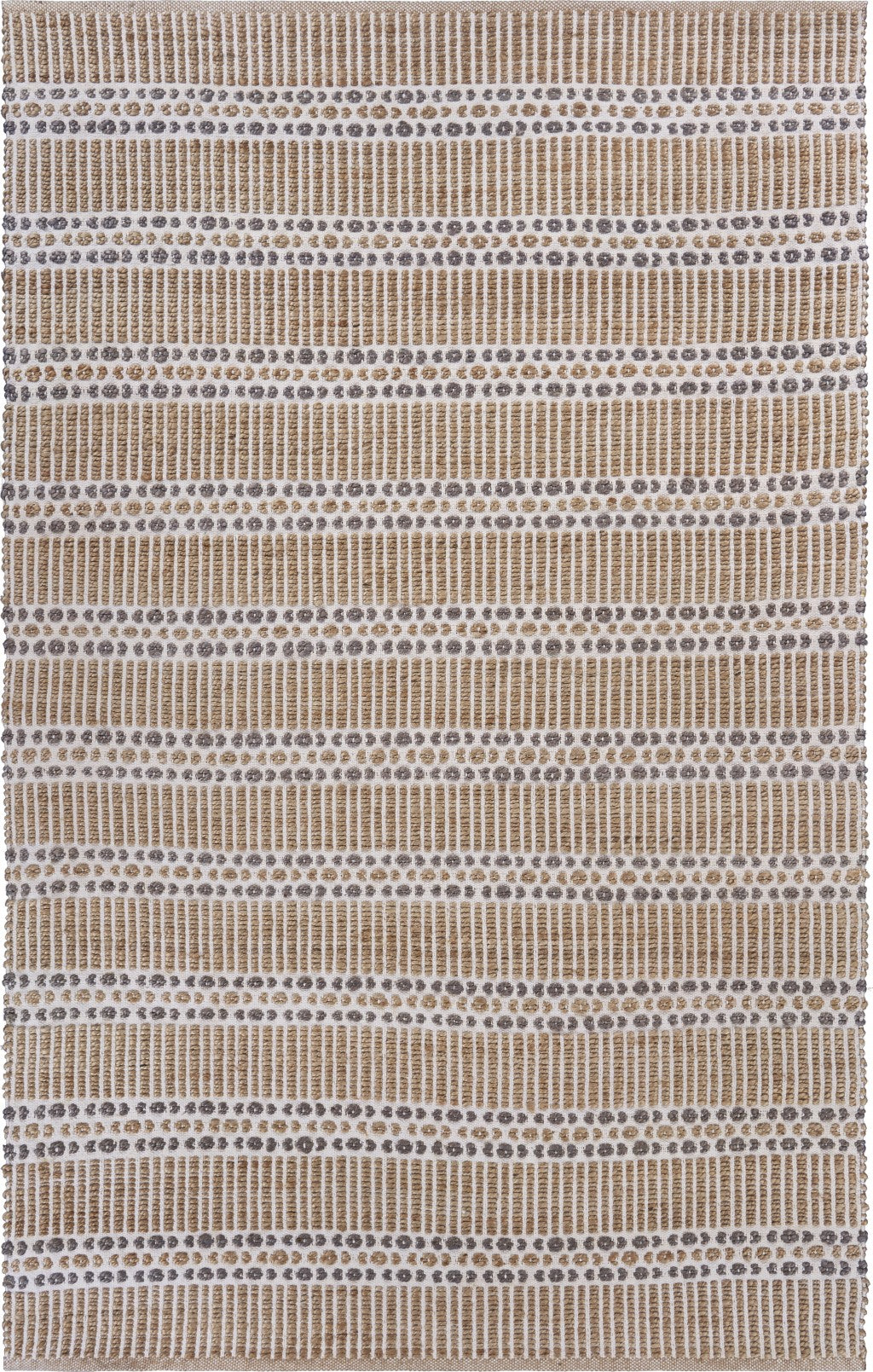 5' X 8' Natural Hand Woven Area Rug