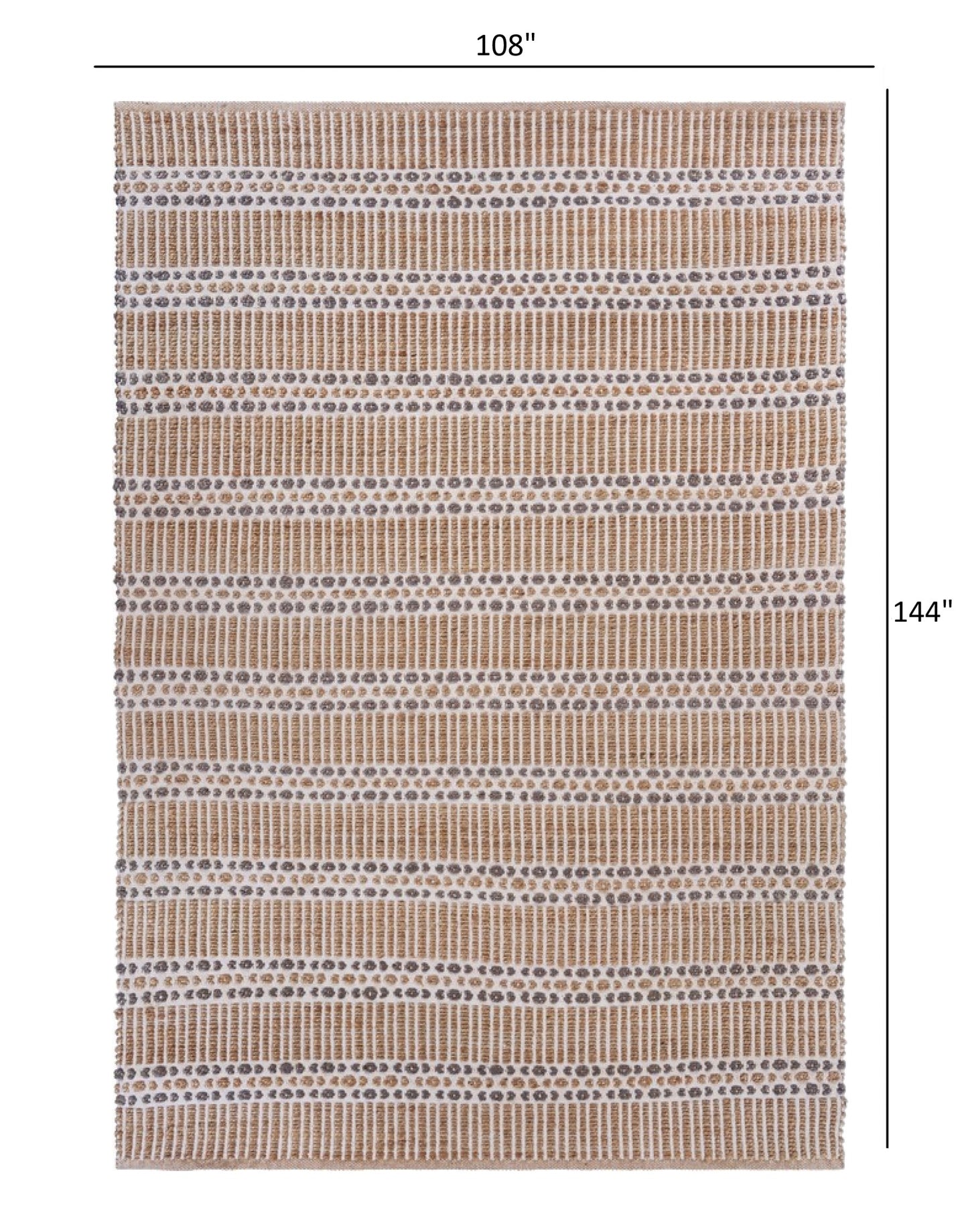 8' X 10' Natural Hand Woven Area Rug