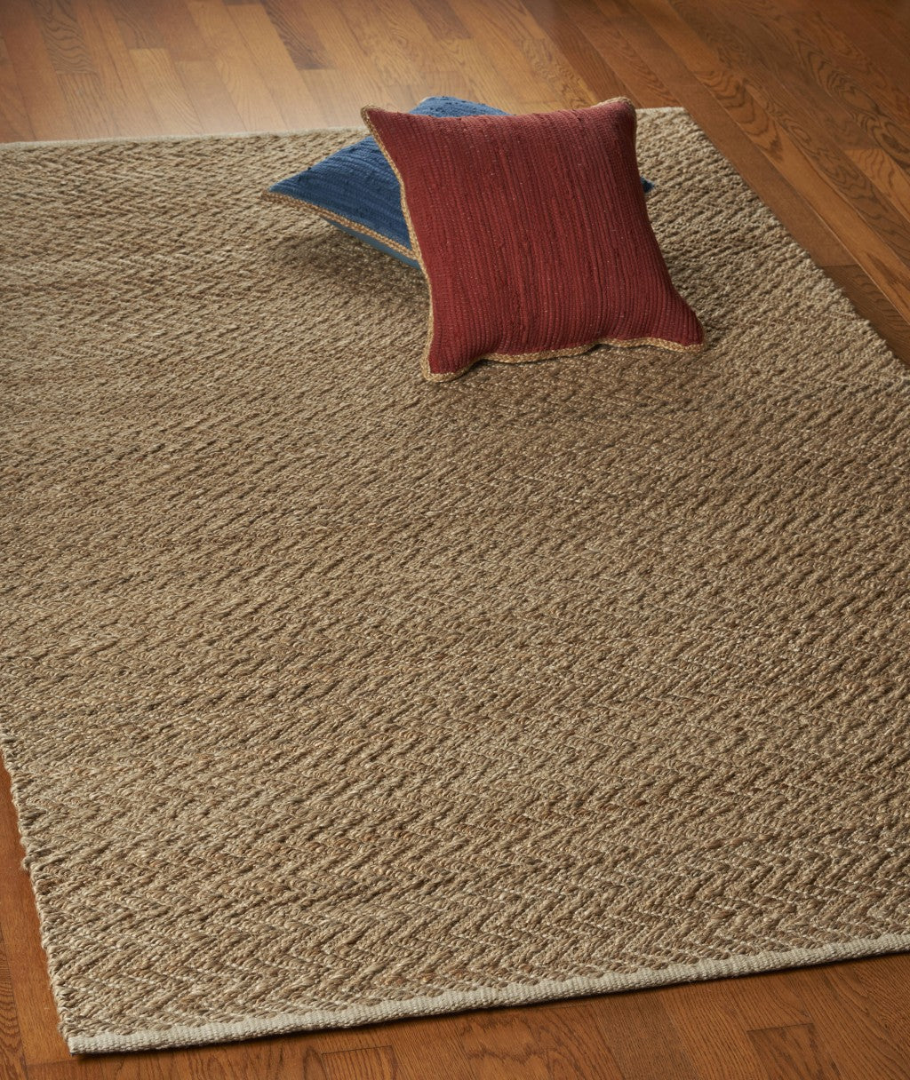 9' X 12' Natural Hand Woven Area Rug