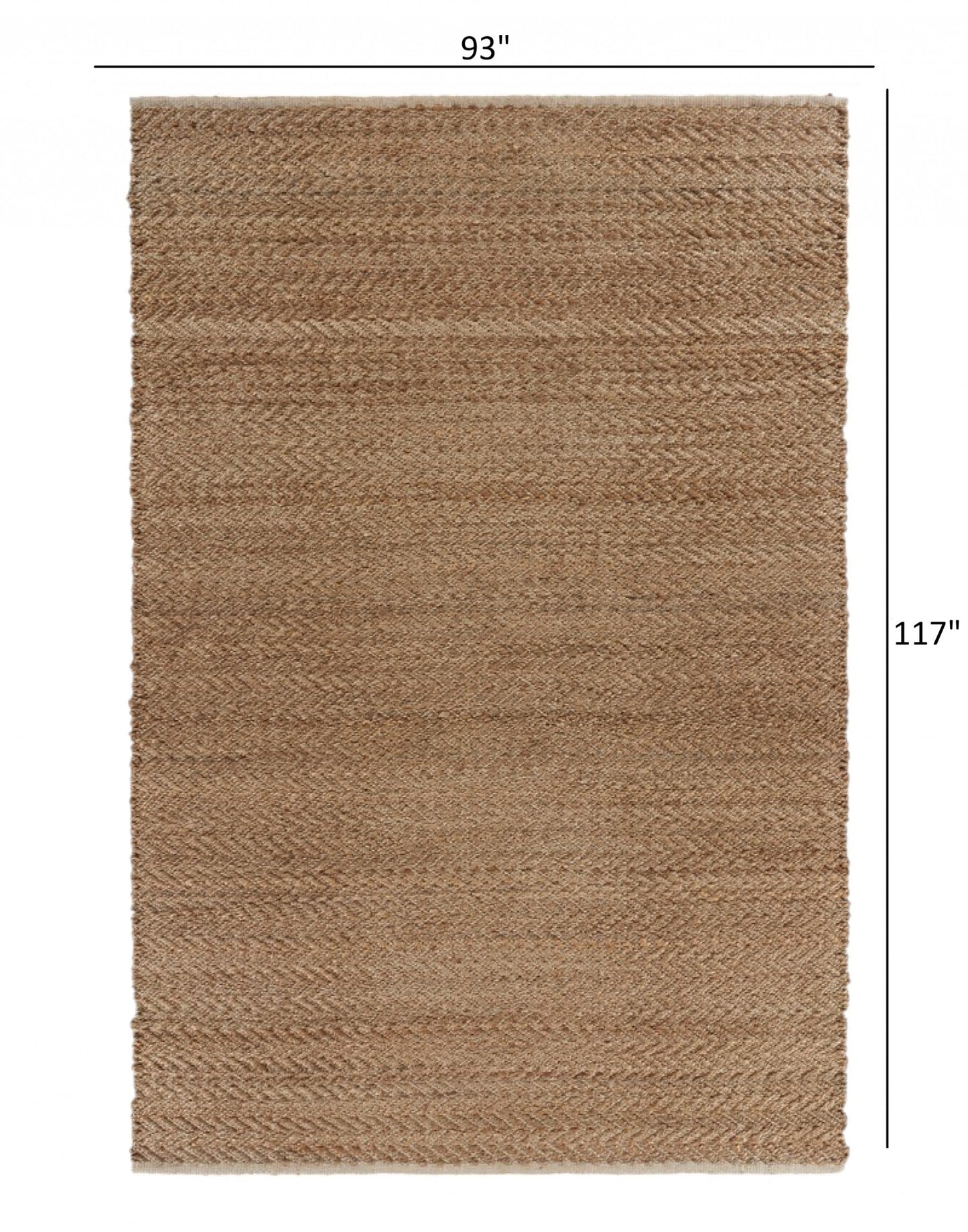 5' X 8' Natural Hand Woven Area Rug