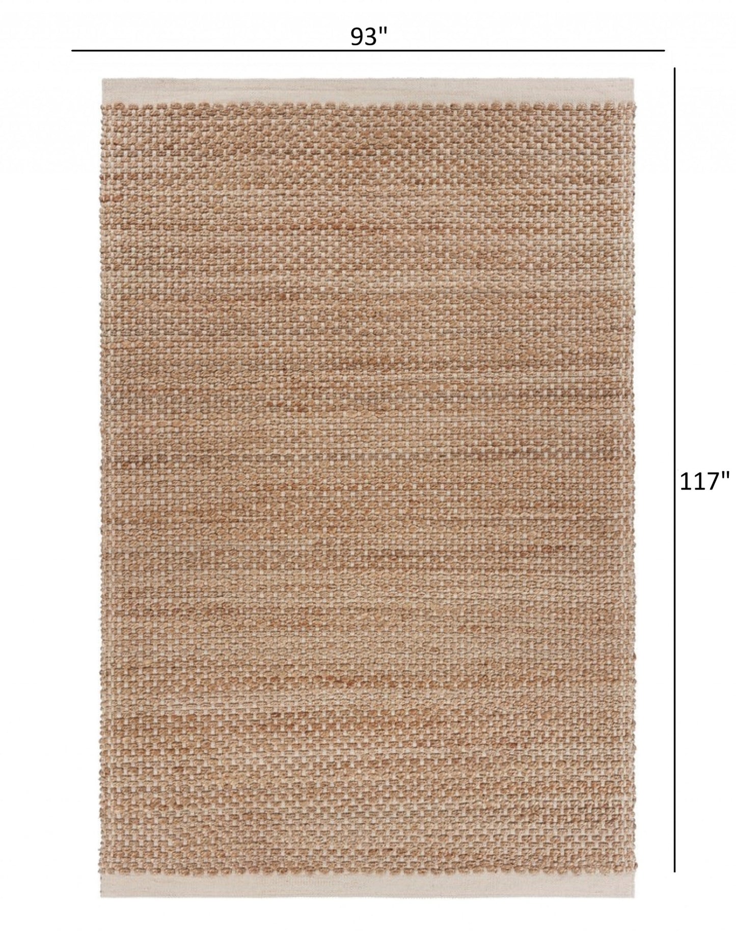 9' X 12' Tan Hand Loomed Area Rug