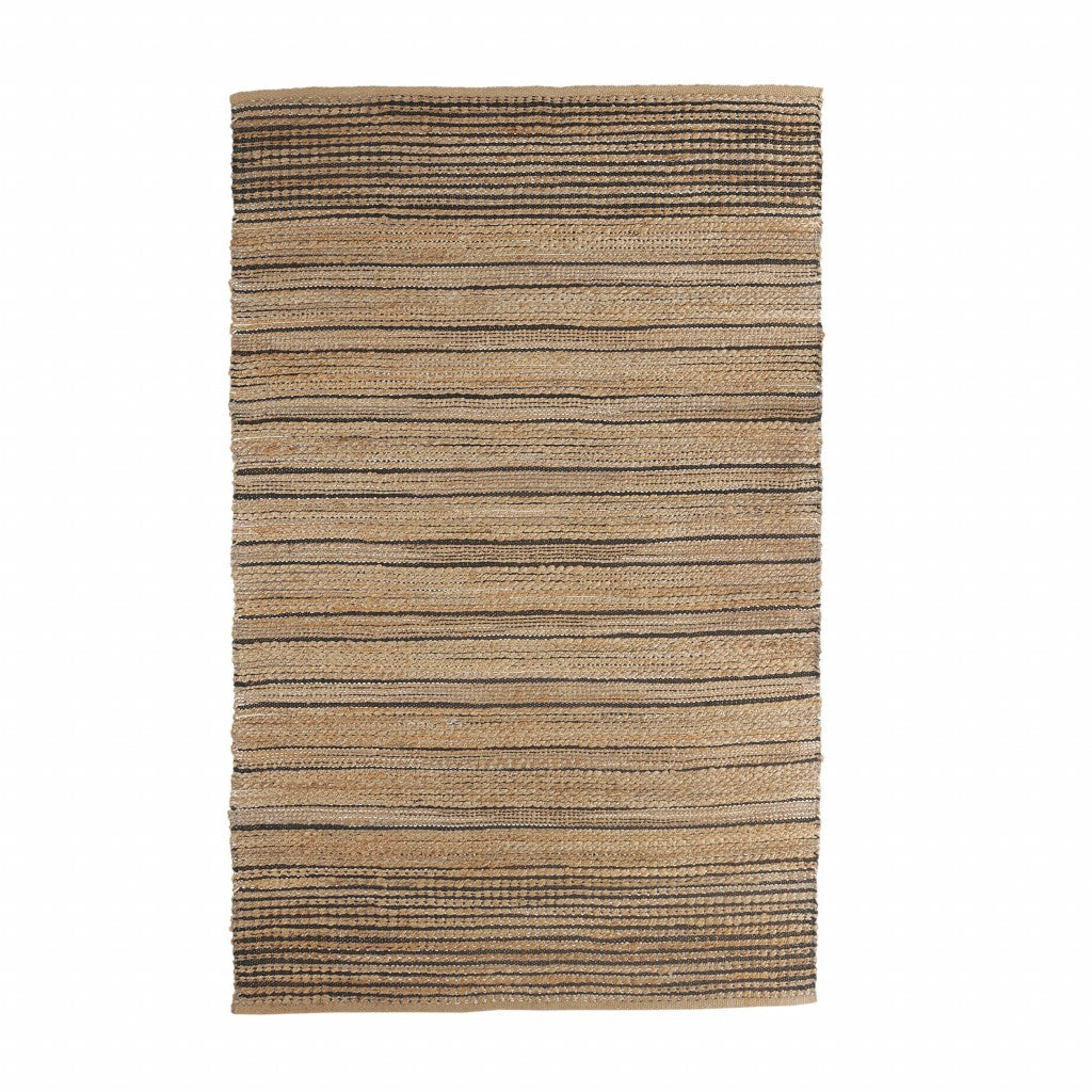 5' X 8' Tan Kilim Flatweave Handmade Area Rug