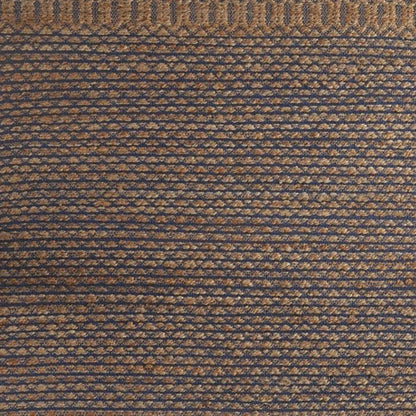 9' X 12' Tan and Blue Detailed Lattice Area Rug