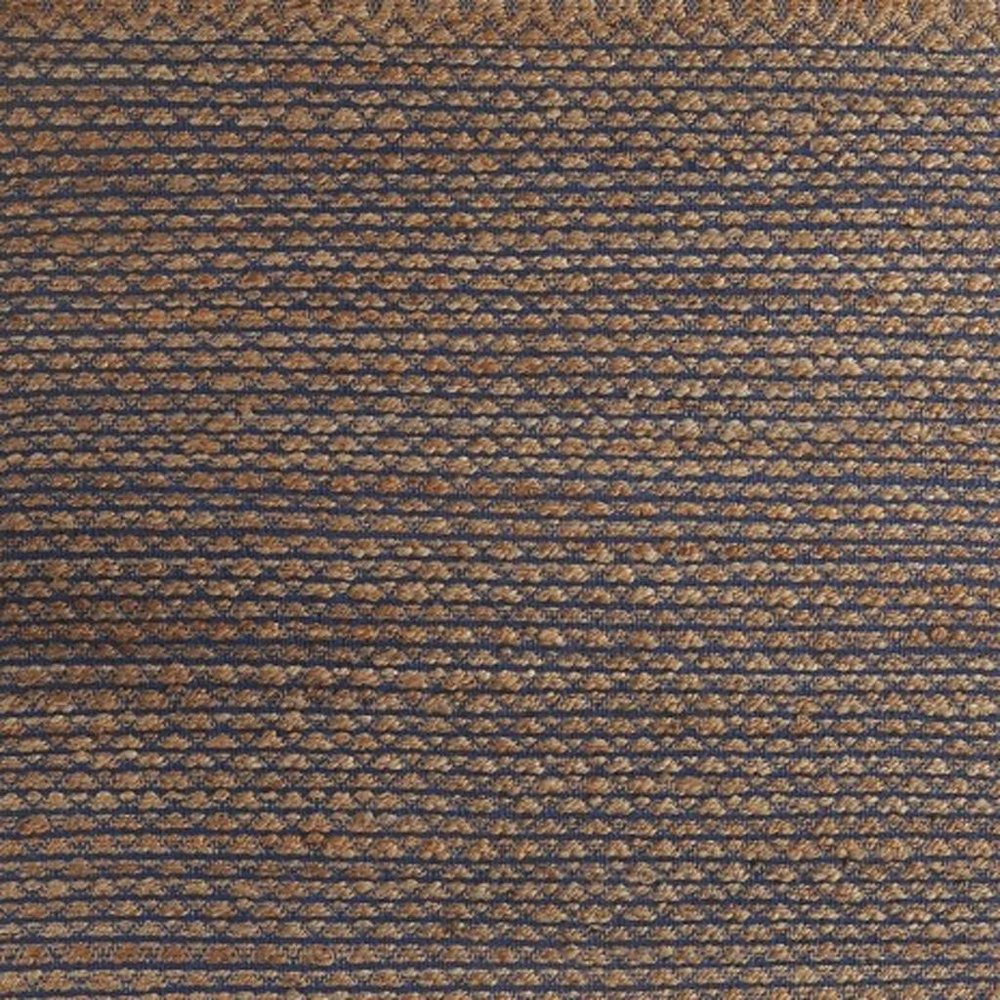 9' X 12' Tan and Blue Detailed Lattice Area Rug