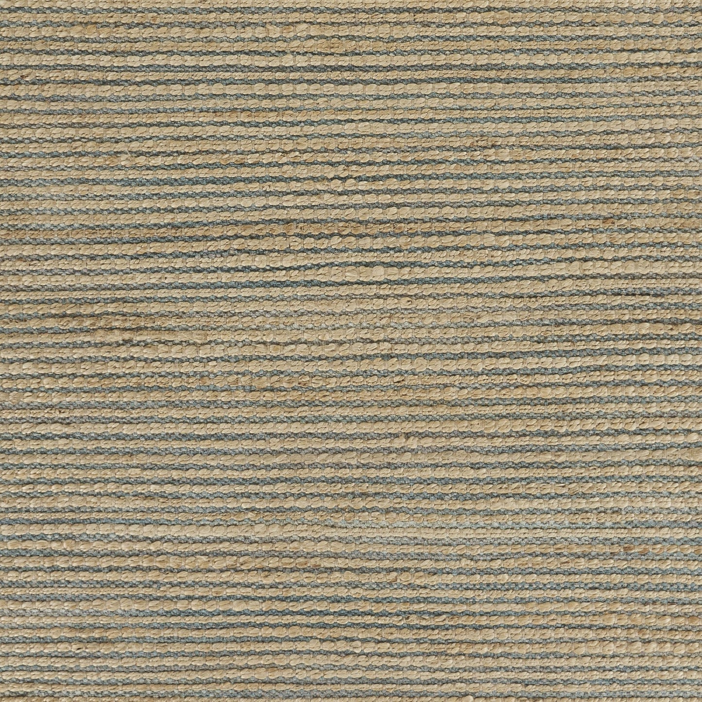 9' X 12' Tan and Blue Undertone Striated Area Rug