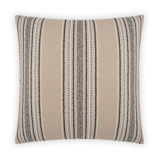 D.V. KAP HOME   24" x 24" Larsen Pillow - Berber Stripes, Global, Farmhouse    - 3952-B-2424