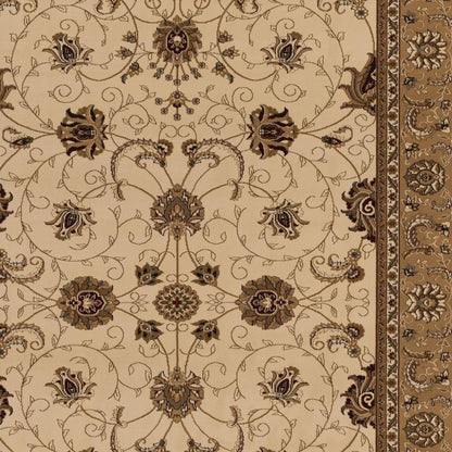 8' X 11' Beige And Ivory Oriental Area Rug