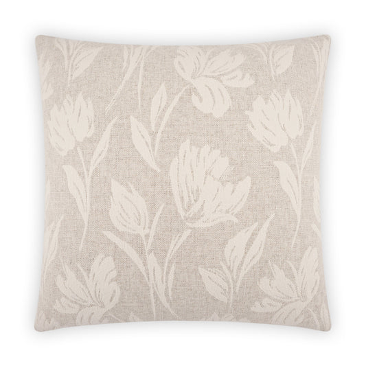 D.V. KAP HOME   24" x 24" Laurel Pillow Floral, Traditional, Farmhouse    - 3954-2424