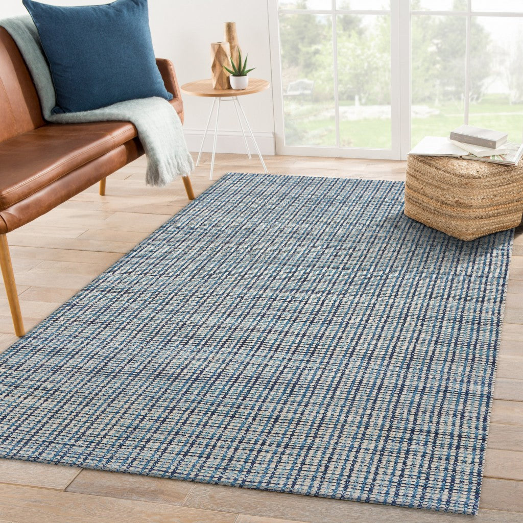 5' X 8' Classic Blue Jute Area Rug