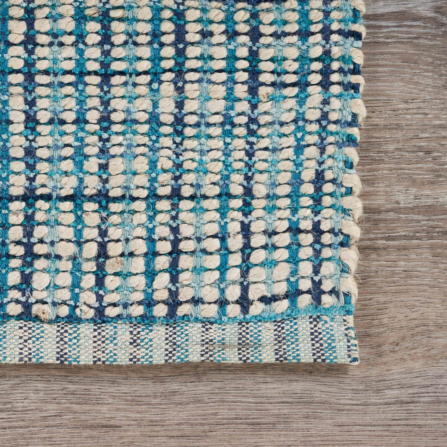 5' X 8' Classic Blue Jute Area Rug