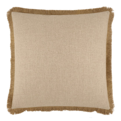 D.V. KAP HOME   24" x 24" Jefferson Fringe Pillow Solid, Global    - 3955-2424