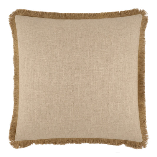 D.V. KAP HOME   24" x 24" Jefferson Fringe Pillow Solid, Global    - 3955-2424