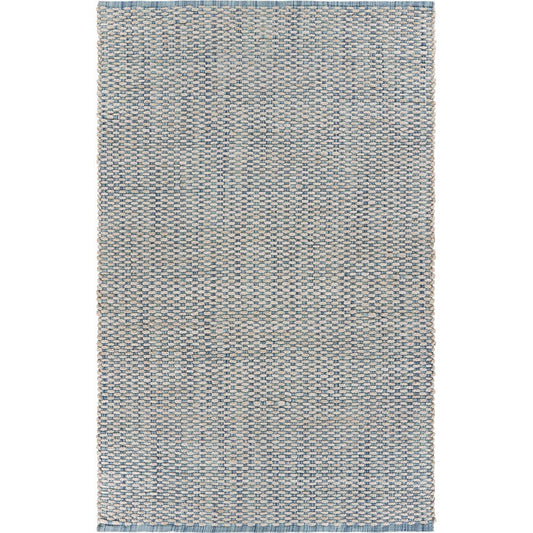 8' X 10' Blue and Beige Toned Area Rug