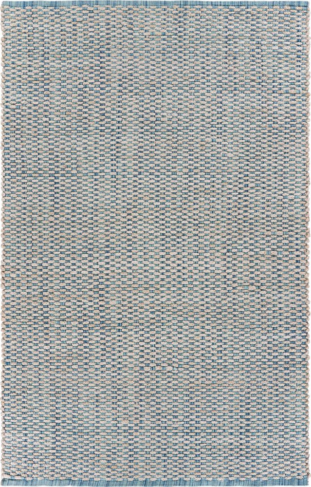 8' X 10' Blue and Beige Toned Area Rug